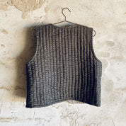 Nora Vest - Women - SV Silk Velvet - S045 Stone Grey - n°74 E - Shop - 7400000136698