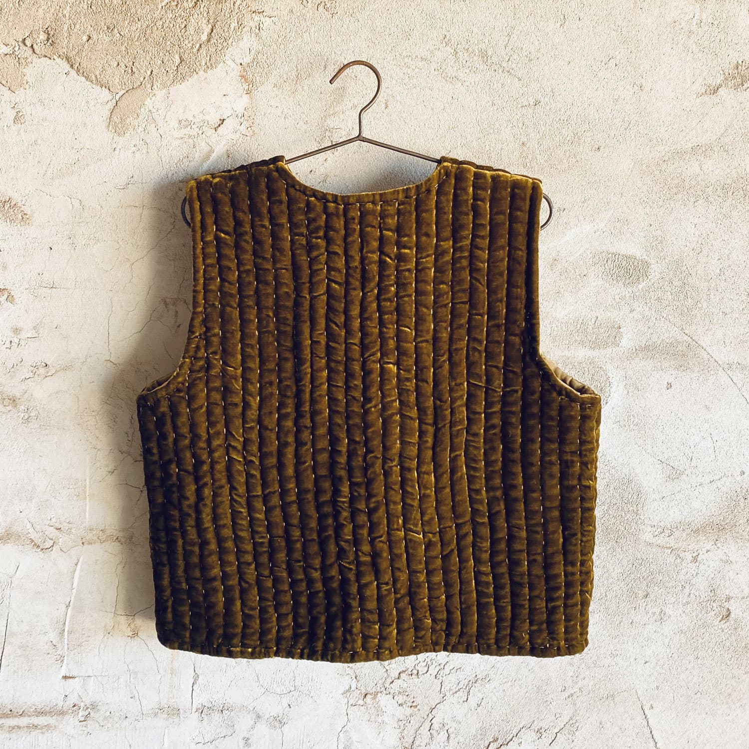 Nora Vest - Women - SV Silk Velvet - S050 Antique Bronze - n°74 E - Shop - 7400000136699