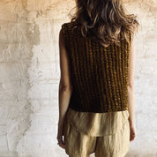 Nora Vest - Women - SV Silk Velvet - S050 Antique Bronze - n°74 E - Shop - 7400000136699