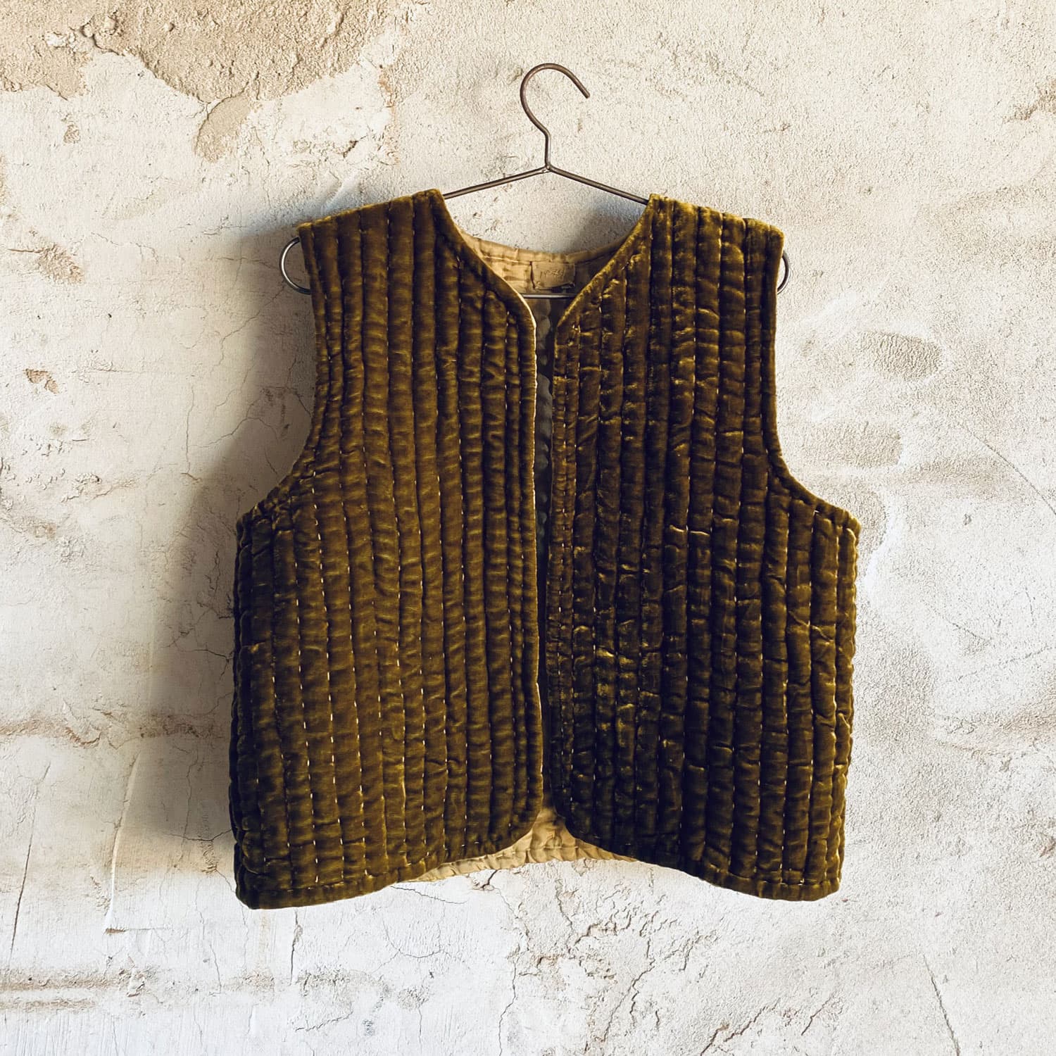 Nora Vest - Women - SV Silk Velvet - S050 Antique Bronze - n°74 E - Shop - 7400000136699