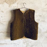 Nora Vest - Women - SV Silk Velvet - S050 Antique Bronze - n°74 E - Shop - 7400000136699