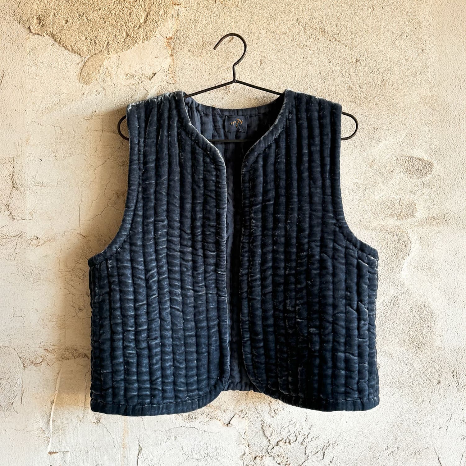 Nora Vest - Women - SV Silk Velvet - S055 Aegean Blue - n°74 E - Shop - 7400000136697