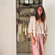 Paulina Vest - Women - MO Mohair - S018 Powder - n°74 E - Shop - 7400000135418