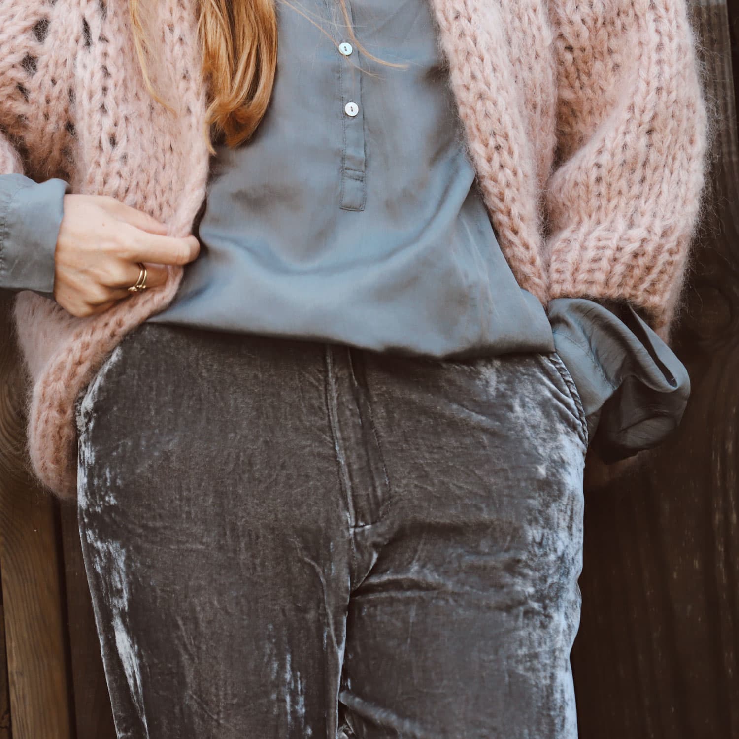 Paulina Vest  - Women - MO Mohair - S054 Nude Brown