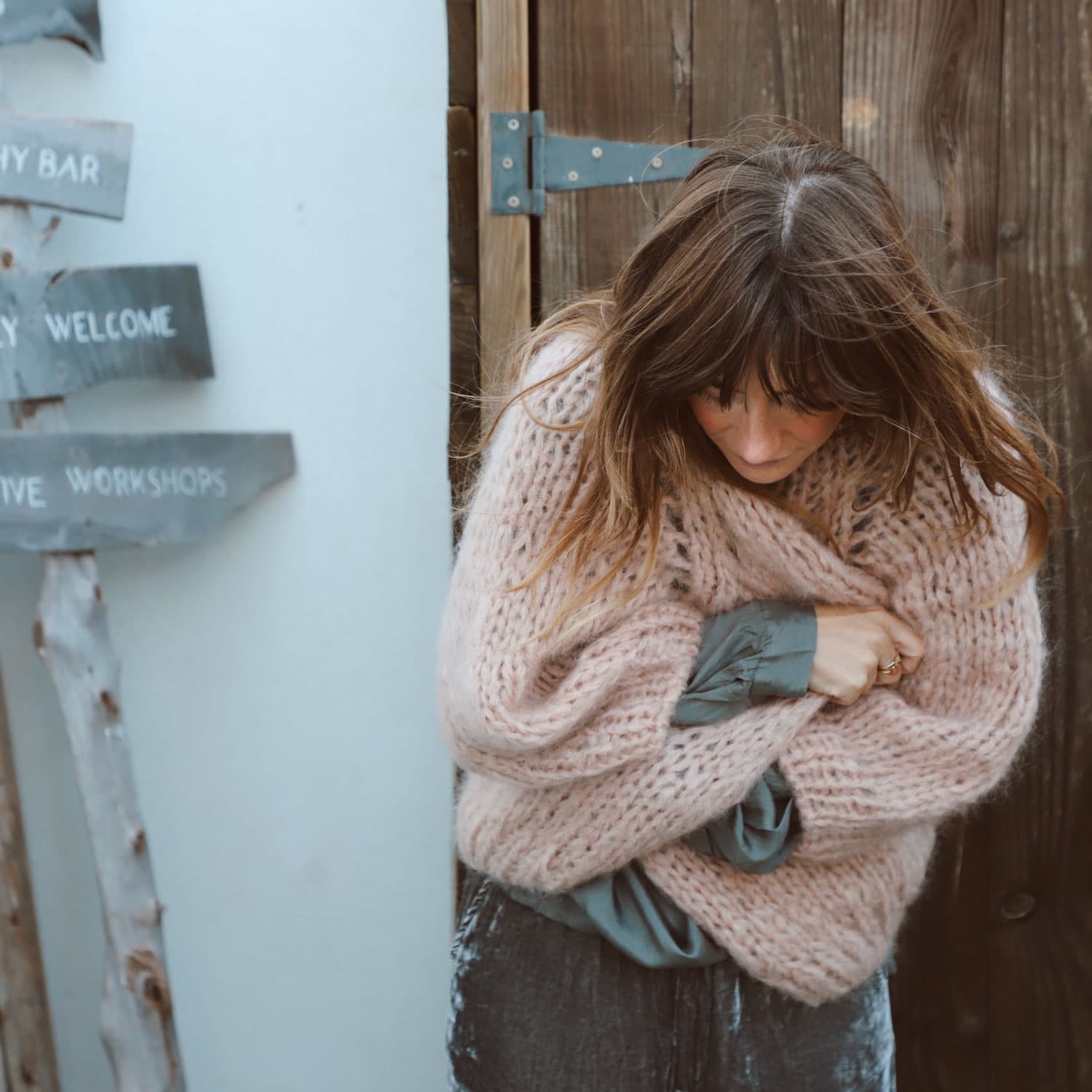 Paulina Vest  - Women - MO Mohair - S054 Nude Brown