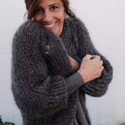 Paulina Vest  - Women - MO Mohair - S045 Stone Grey