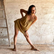 Selene Dress - Women - HS Habotai Silk 40 - S050 Antique Bronze - n°74 E - Shop - 7400000136593