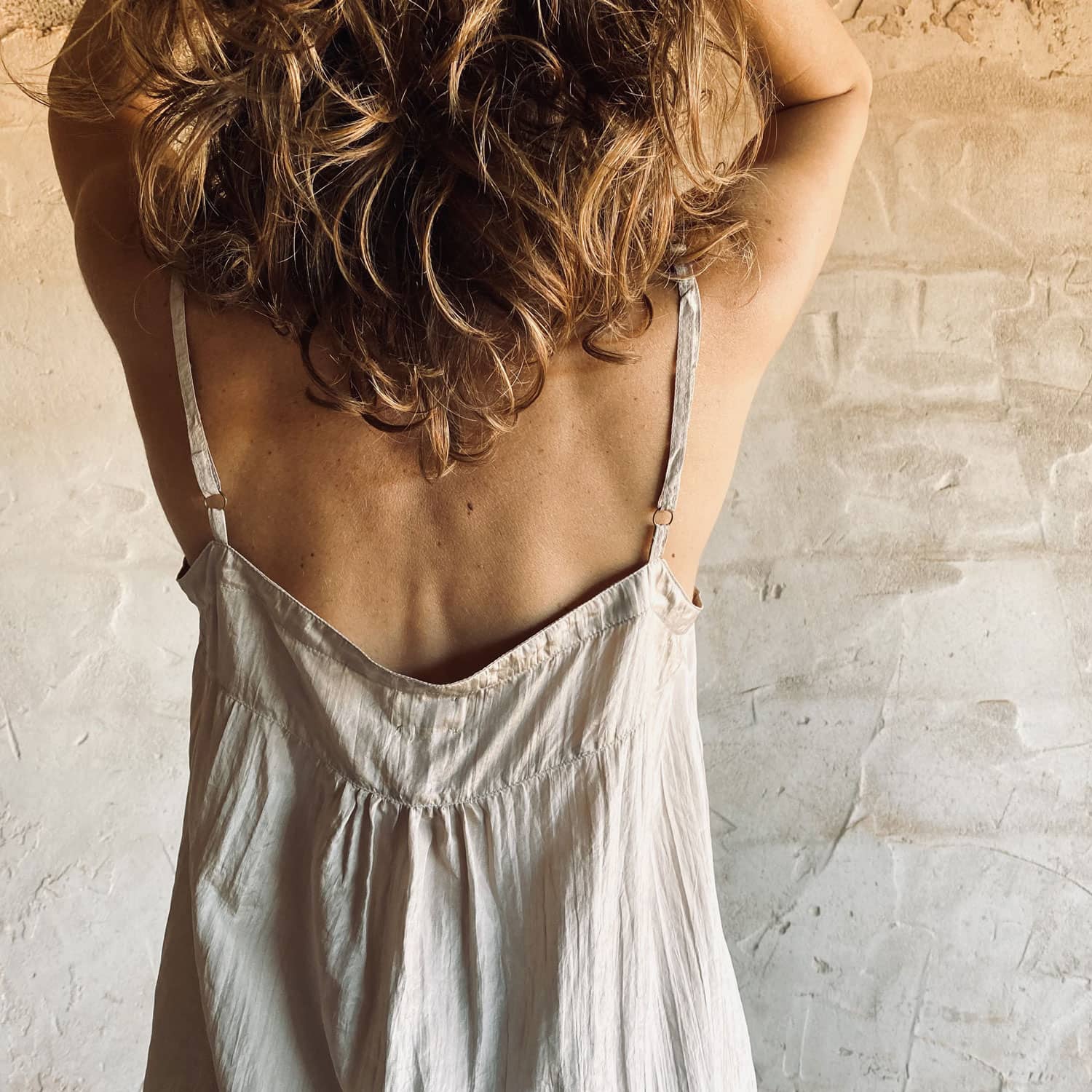 Selene Top - Women - HS Habotai Silk 40 - S018 Powder - n°74 E - Shop - 7400000136614