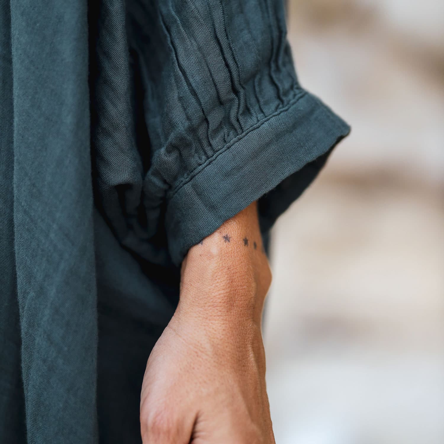 Valou Long Dress - Women - DS Double Saloo - S021 Dark Green Grey - n°74 E - Shop - 7400000136643