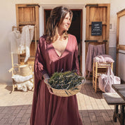 Valou Long Dress - Women - DS Double Saloo - S042 Baobab Rose - n°74 E - Shop - 7400000136786