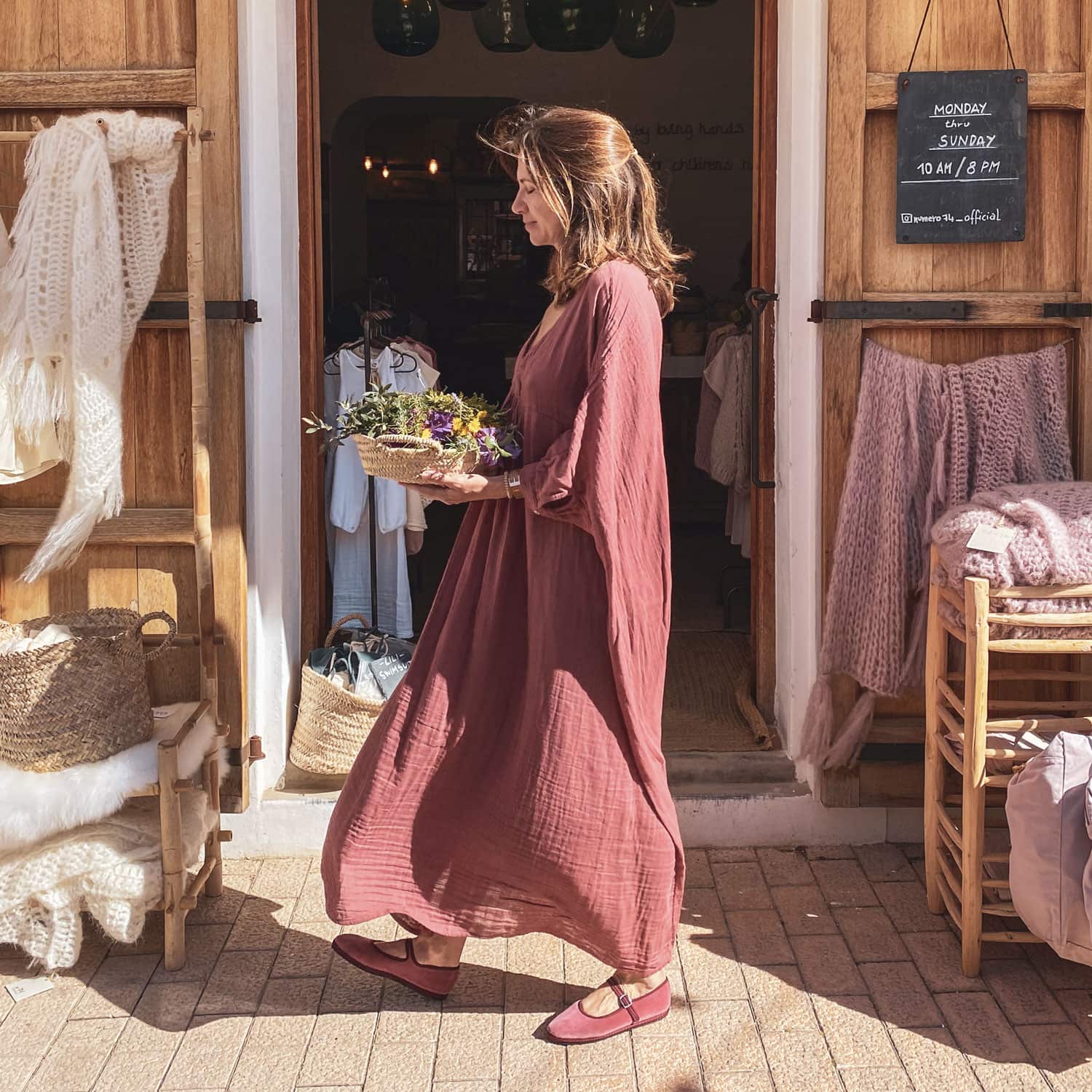 Valou Long Dress - Women - DS Double Saloo - S042 Baobab Rose - n°74 E - Shop - 7400000136786