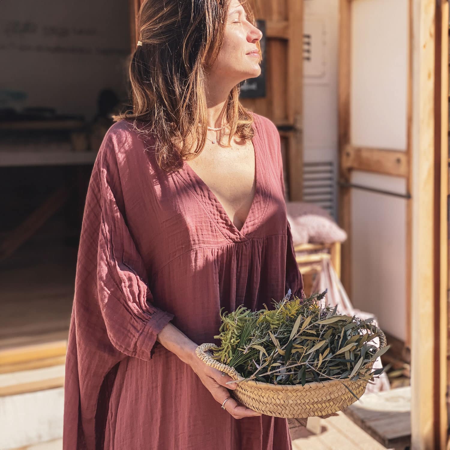 Valou Long Dress - Women - DS Double Saloo - S042 Baobab Rose - n°74 E - Shop - 7400000136786