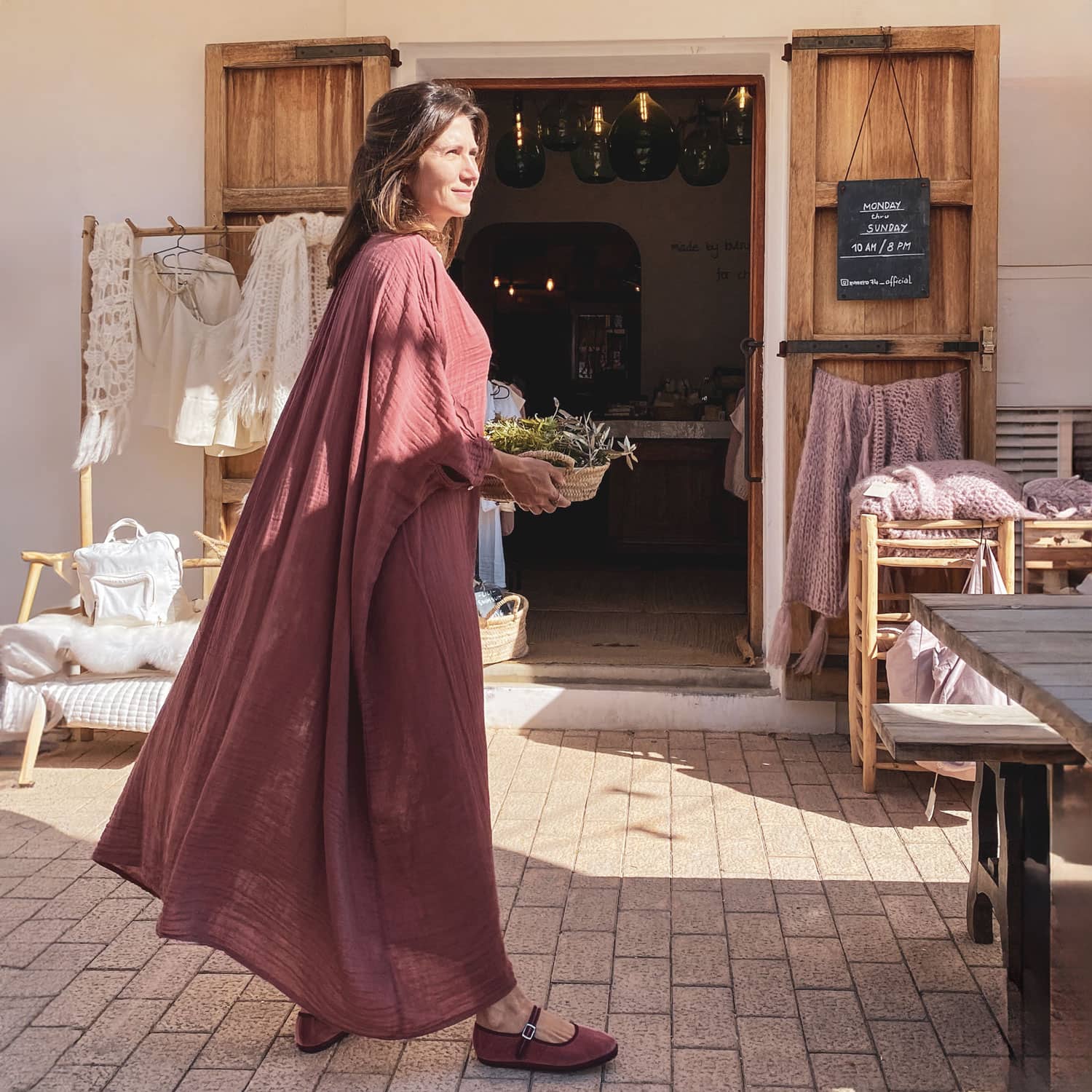 Valou Long Dress - Women - DS Double Saloo - S042 Baobab Rose - n°74 E - Shop - 7400000136786