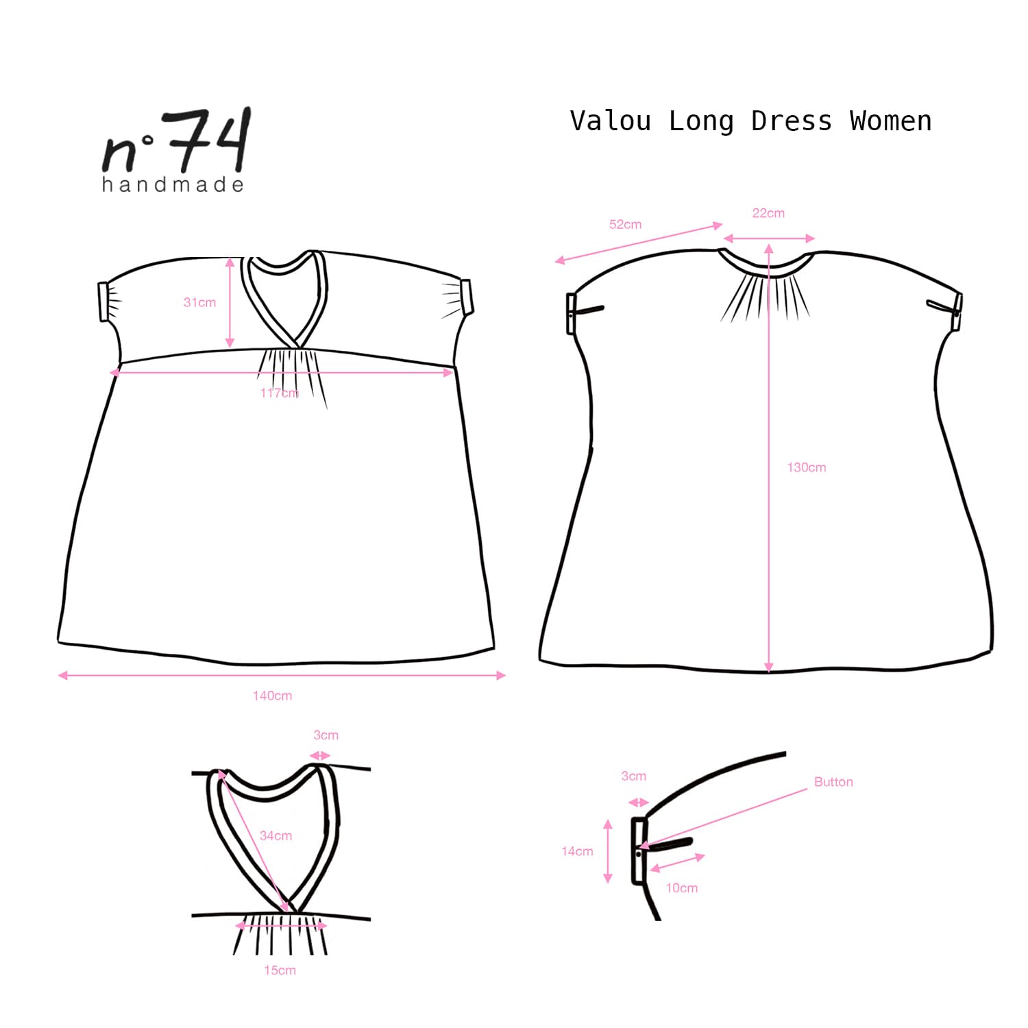 Valou Long Dress - Women - DS Double Saloo - S042 Baobab Rose - n°74 E - Shop - 7400000136786