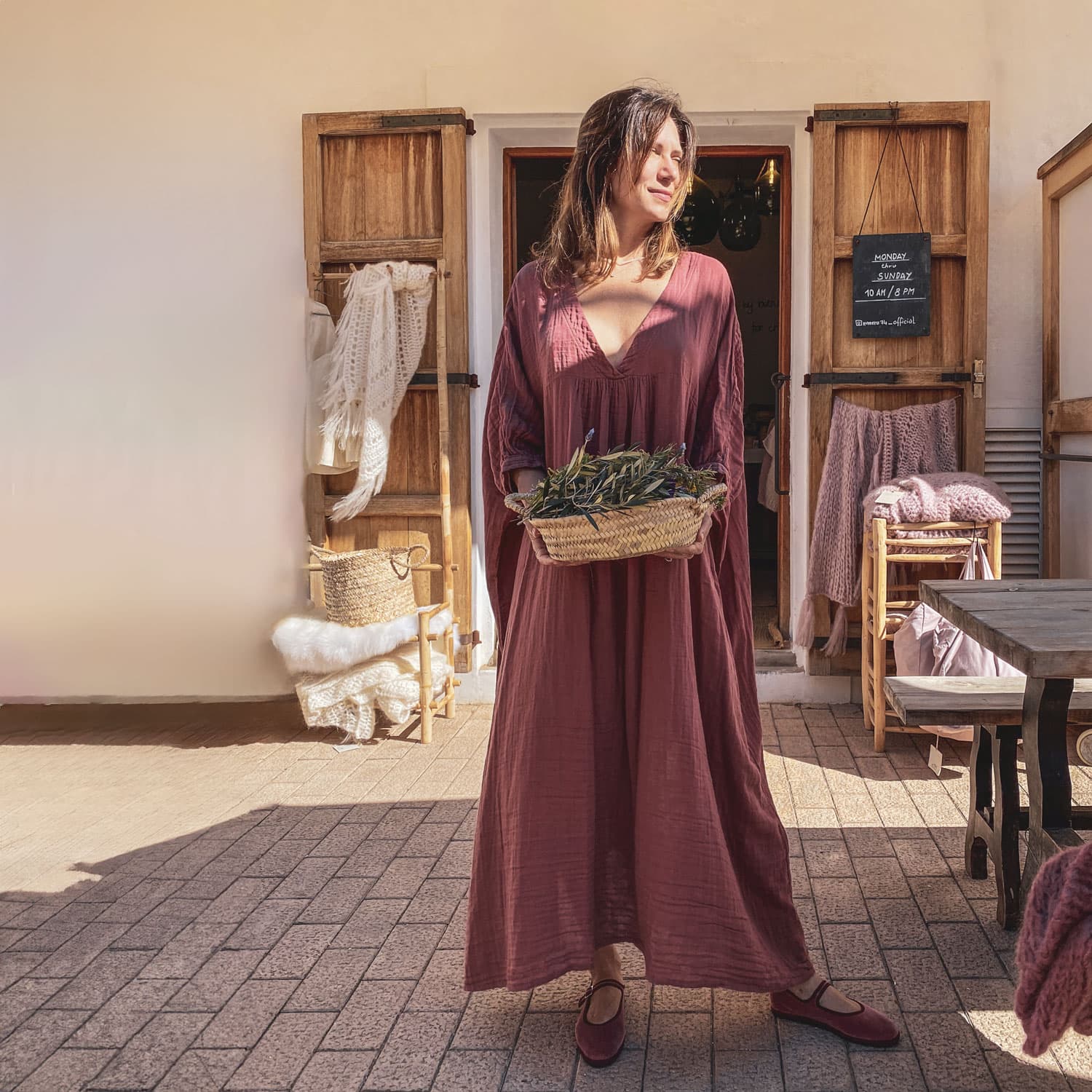 Valou Long Dress - Women - DS Double Saloo - S042 Baobab Rose - n°74 E - Shop - 7400000136786