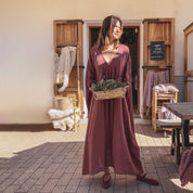 Valou Long Dress - Women - DS Double Saloo - S042 Baobab Rose - n°74 E - Shop - 7400000136786