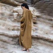 Valou Long Dress - Women - DS Double Saloo - S050 Antique Bronze - n°74 E - Shop - 7400000136644