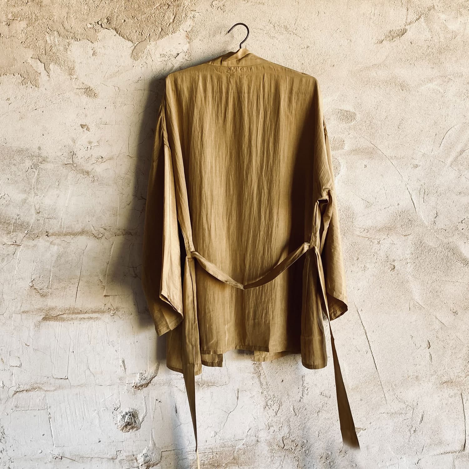 Yoko Kimono - Women - HS Habotai Silk 40 - S050 Antique Bronze - n°74 E - Shop - 7400000136584