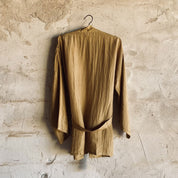 Yoko Kimono - Women - HS Habotai Silk 40 - S050 Antique Bronze - n°74 E - Shop - 7400000136584