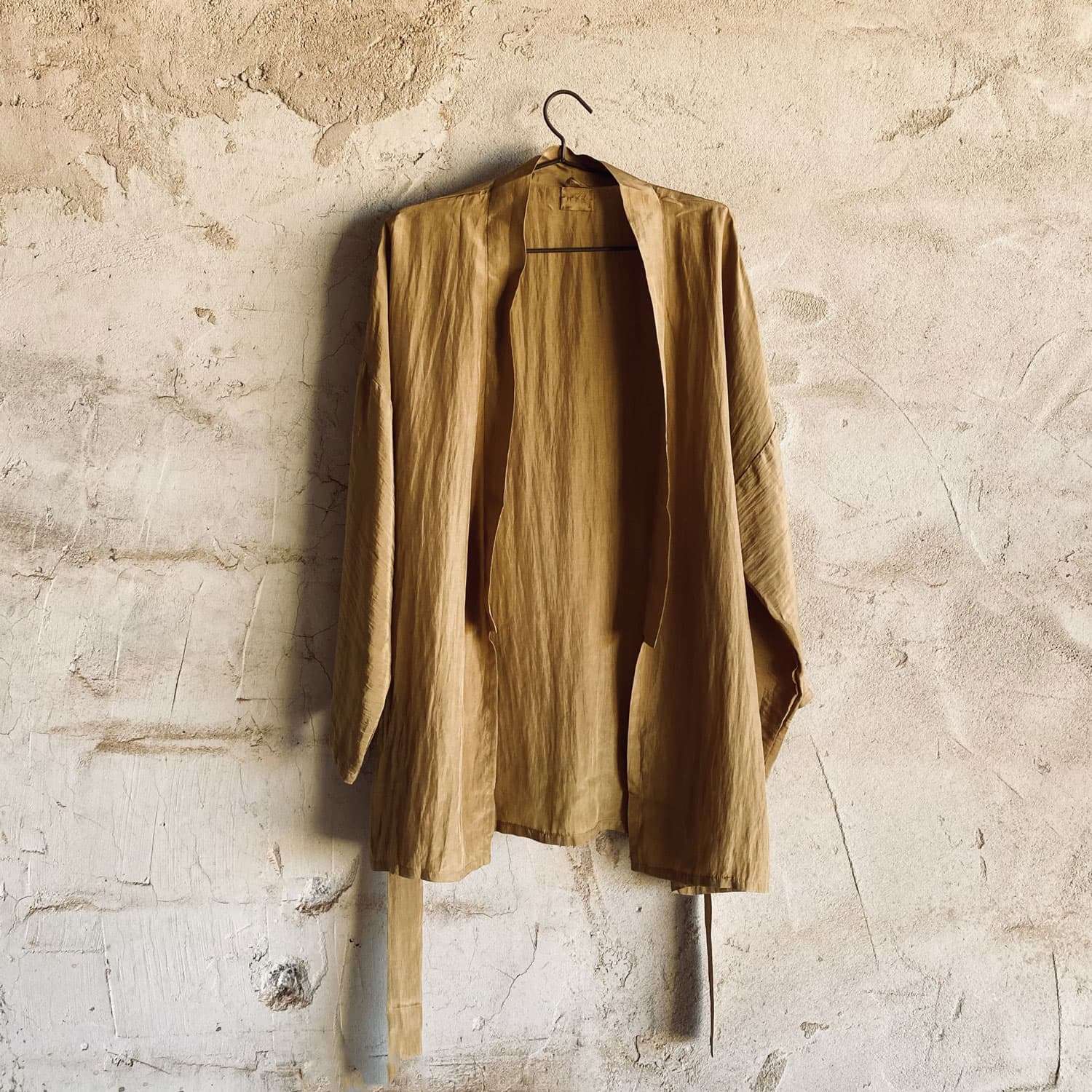 Yoko Kimono - Women - HS Habotai Silk 40 - S050 Antique Bronze - n°74 E - Shop - 7400000136584