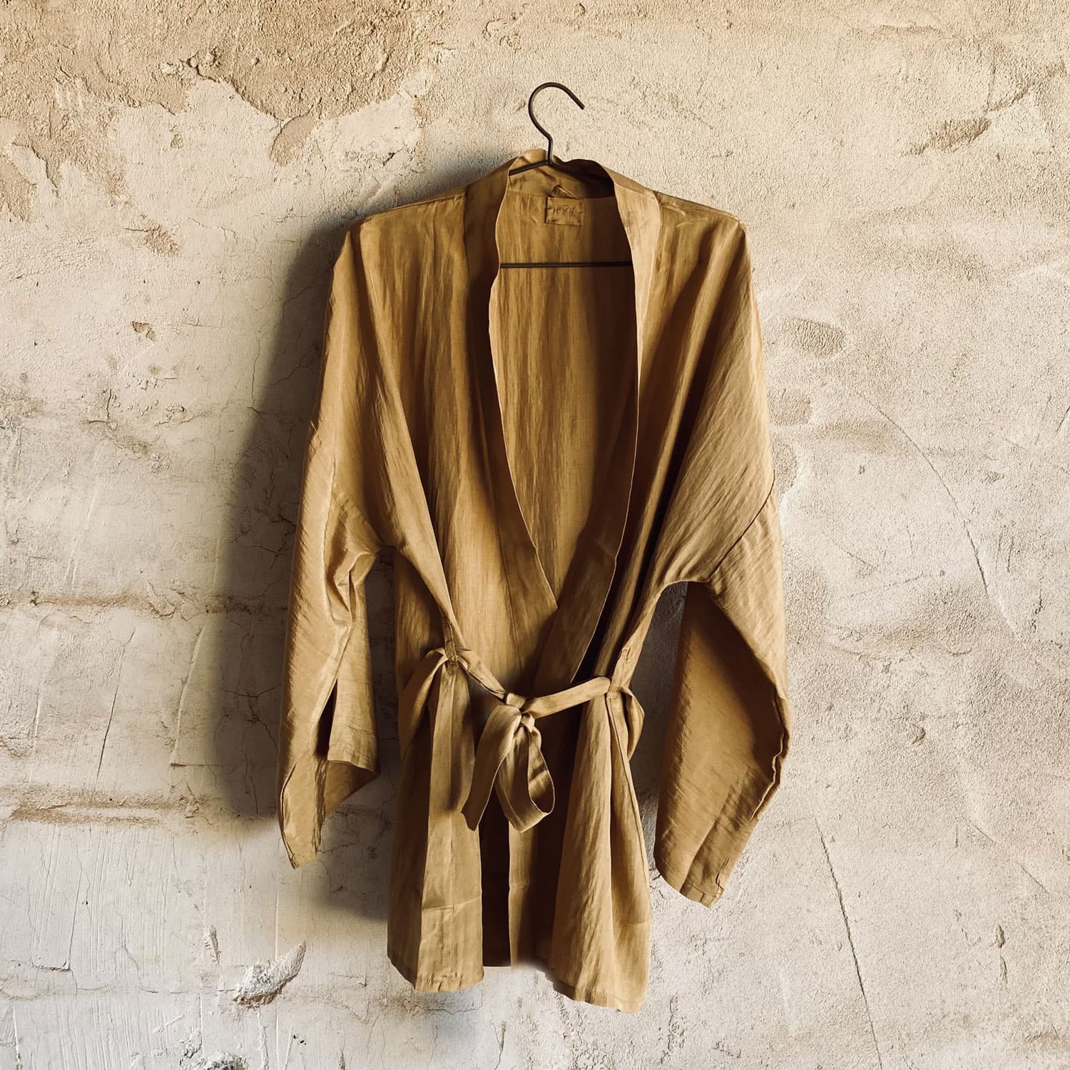 Yoko Kimono - Women - HS Habotai Silk 40 - S050 Antique Bronze - n°74 E - Shop - 7400000136584