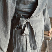 Yoko Kimono - Women - HS Habotai Silk 40 - S045 Stone Grey