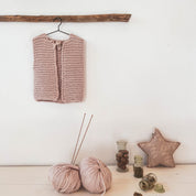 Andrea Gilet - Kids - WA Wool Alpaca - S018 Powder