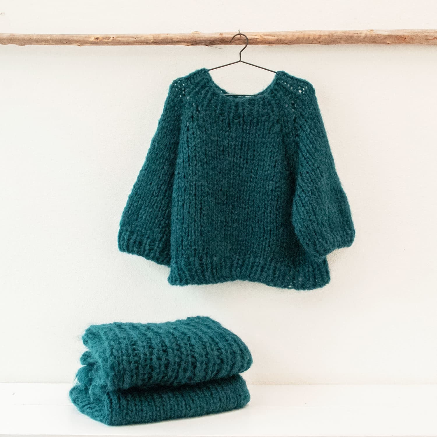 Atelier Sweater - Women - MO Mohair - S022 Teal Blue – n°74 E-Shop