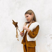 Andrea Gilet - Kids - WA Wool Alpaca - S000 Natural