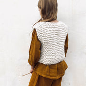 Andrea Gilet - Kids - WA Wool Alpaca - S000 Natural