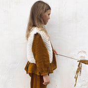 Andrea Gilet - Kids - WA Wool Alpaca - S000 Natural