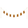 Numero 74 - Bunting Garland Macramé - Gold - S024