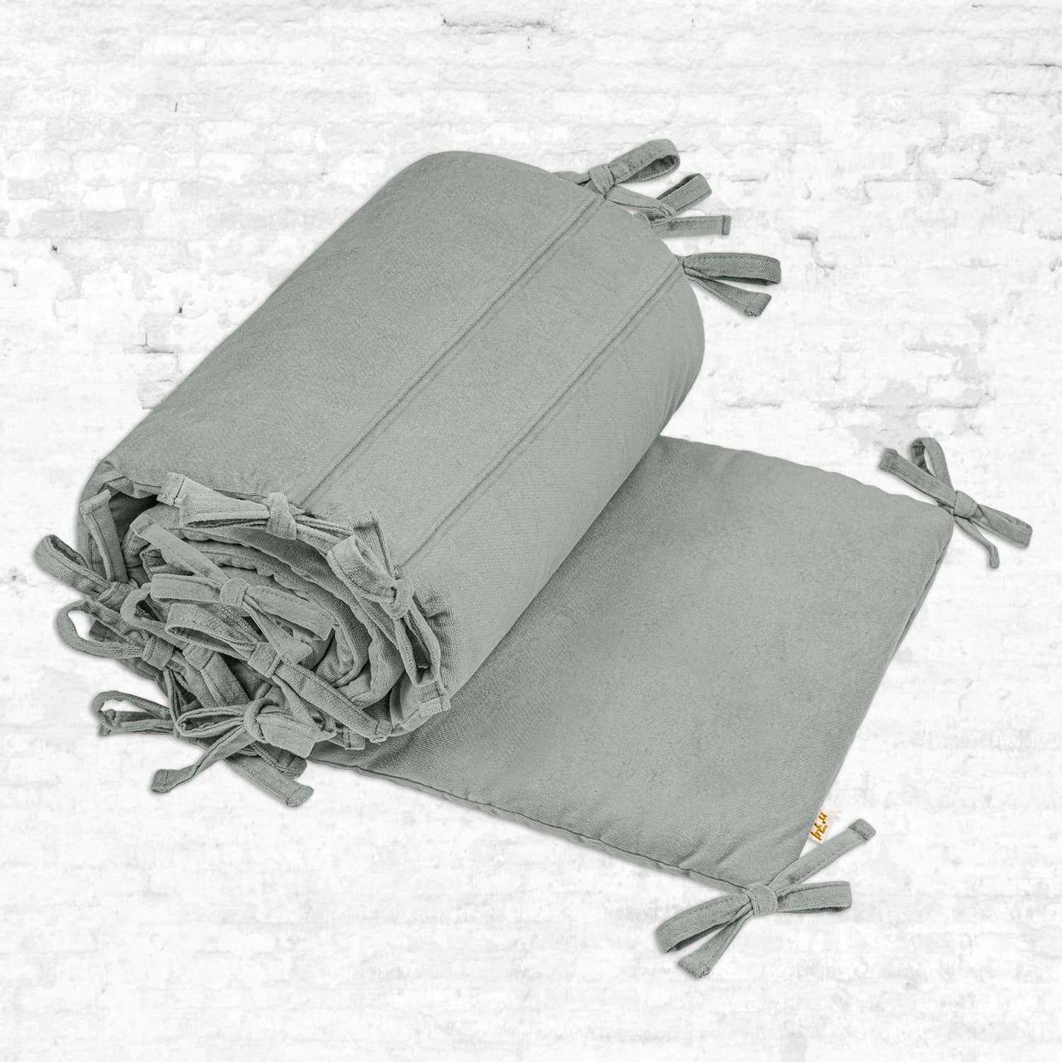 Numero 74 - Baby Essentials - Cot Bumper - Silver Grey - S019