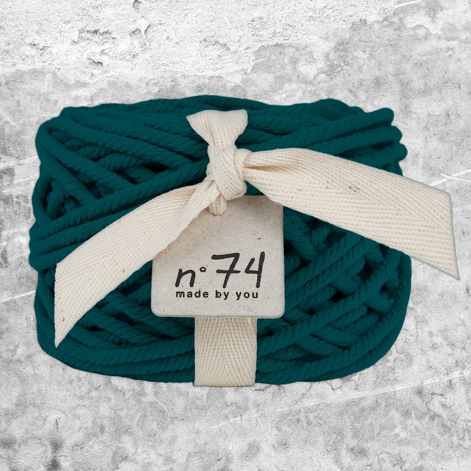 Numero 74 - Cotton Rope 5mm - Teal Blue - S022