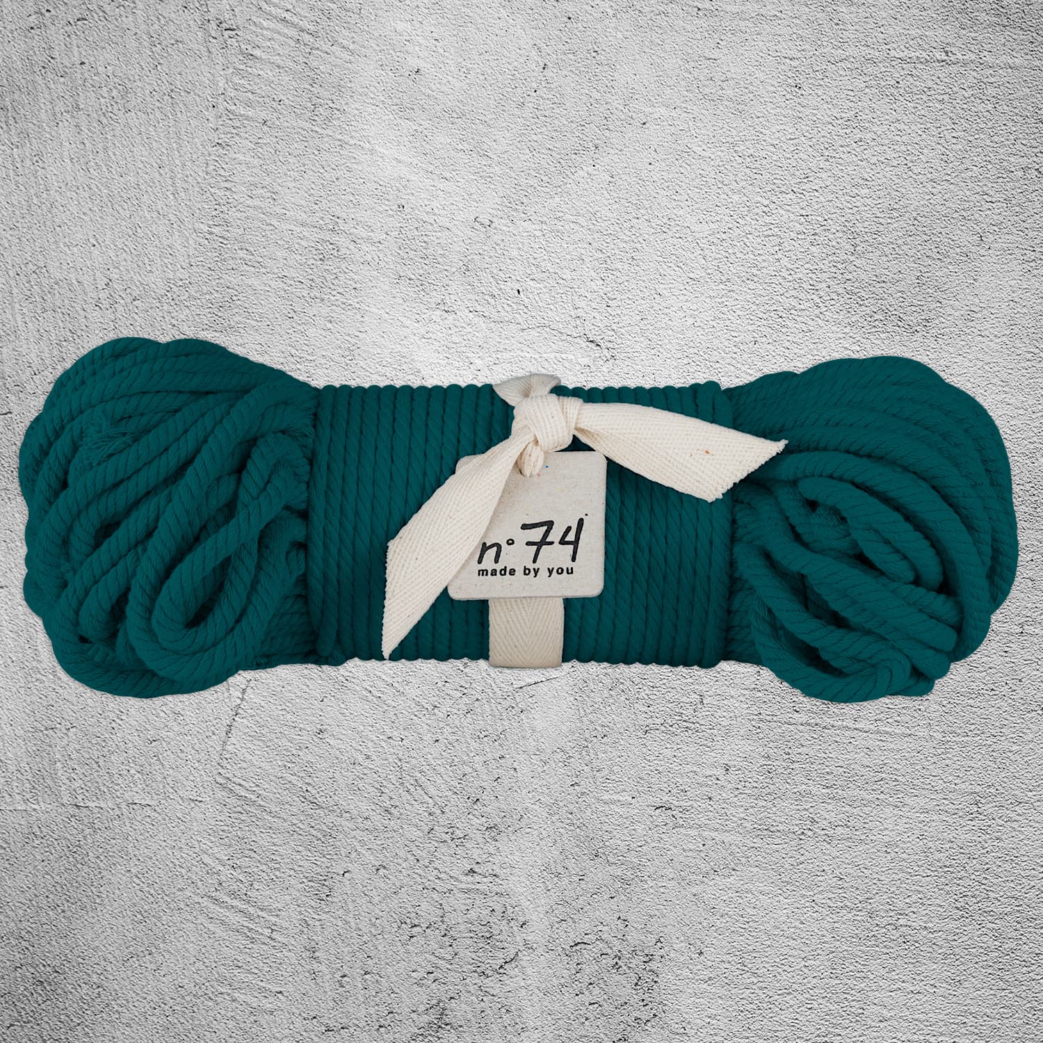 Numero 74 - Cotton Rope 7mm - Teal Blue - S022