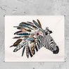Numero 74 - Crazy Zebra Poster - Natural - S000