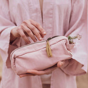 Companion Zip Pouch - TC Thai Cotton - S007 Dusty Pink