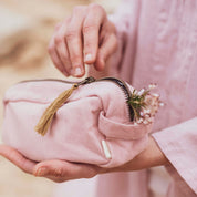 Companion Zip Pouch - TC Thai Cotton - S007 Dusty Pink