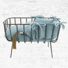 Numero 74 - Doll Metal Crib Set - Sweet Blue - S046