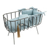 Numero 74 - Doll Metal Crib Set - Sweet Blue - S046