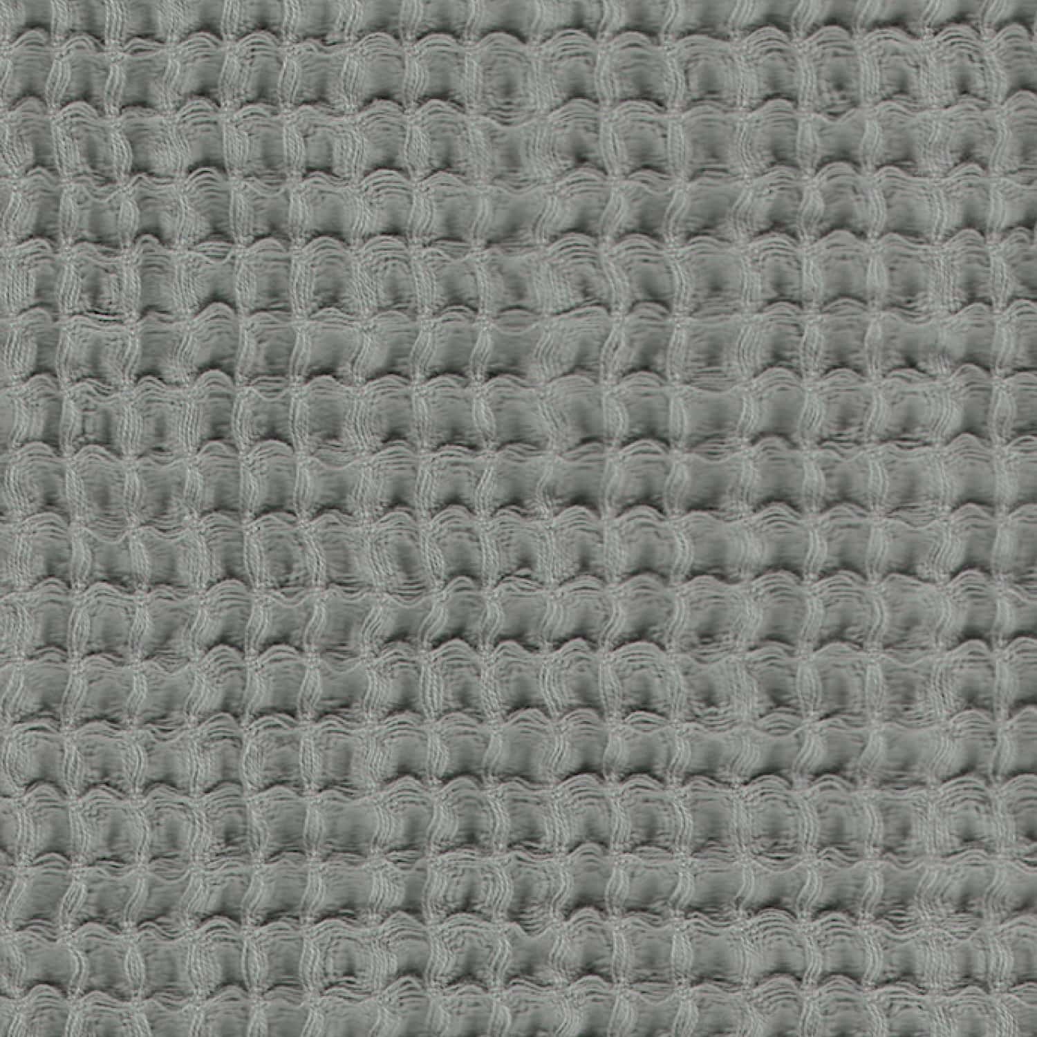 Numero 74 - Poncho Towel - Gauze/Waffle - Silver Grey - S019