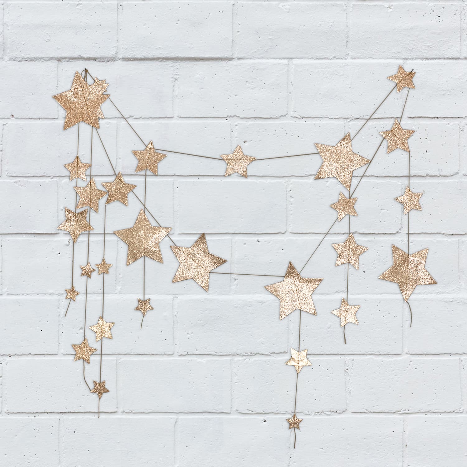 Numero 74 - Falling Star Garland - Gold - S024