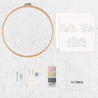 Numero 74 - Hoop Kit Quote Ask the Stars - Natural-Multicolor - D117
