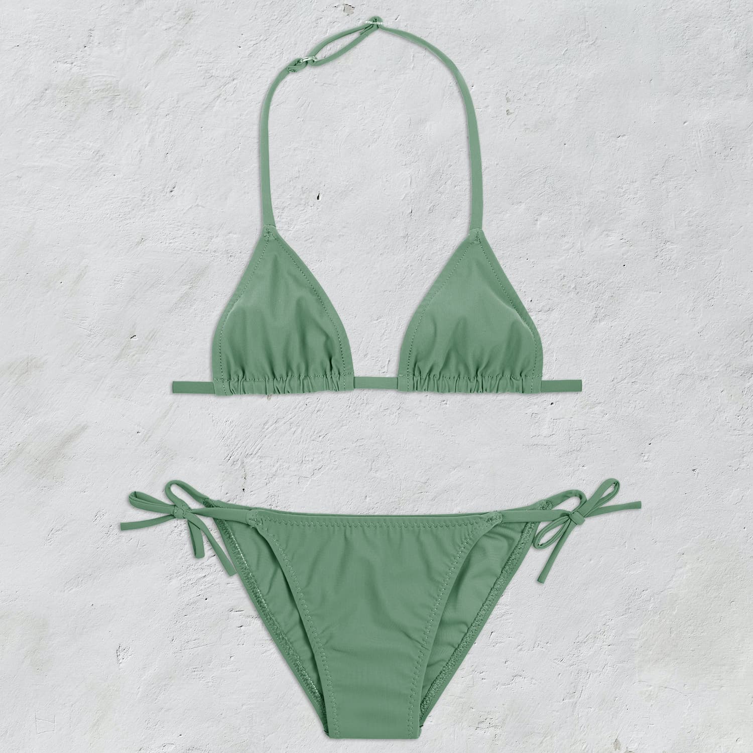 Lily Two Piece Swimsuit - Kids - SE Sensitive Elastane - S049 Sage Green
