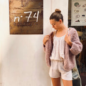 Paulina Vest  - Women - MO Mohair - S007 Dusty Pink