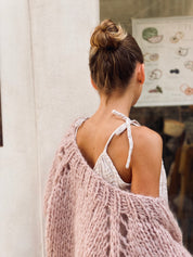Paulina Vest  - Women - MO Mohair - S007 Dusty Pink