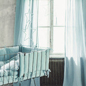 Cot Bumper - DS Double Saloo - S046 Sweet Blue