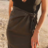 Numero 74 - Fashion - Saba Pompom Pareo - Dark grey - S021