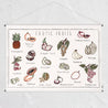 Numero 74 - School Poster Exotic Fruits - Natural - S000