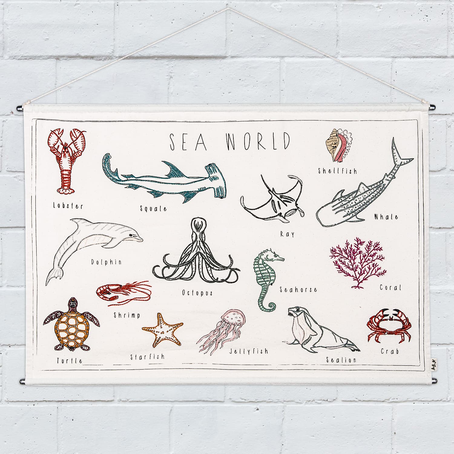 Numero 74 - School Poster Sea World - Natural - S000
